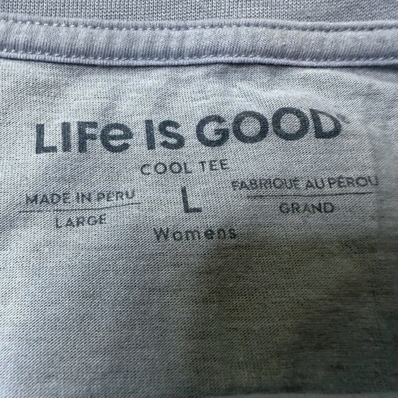 Life Is Good Green Happy Hour & Blue Sea La Vie Short Sleeve Tees Size large - Picture 5 of 14